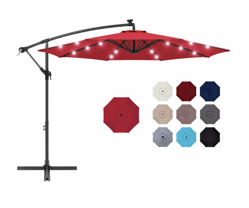 outdoor umbrella, outdoor party essentials 