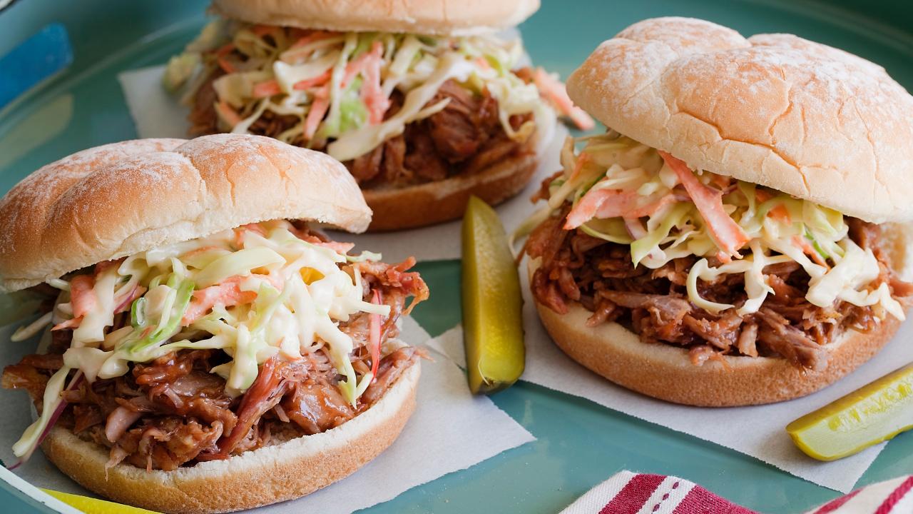 Pulled Pork Barbecue Sandwich