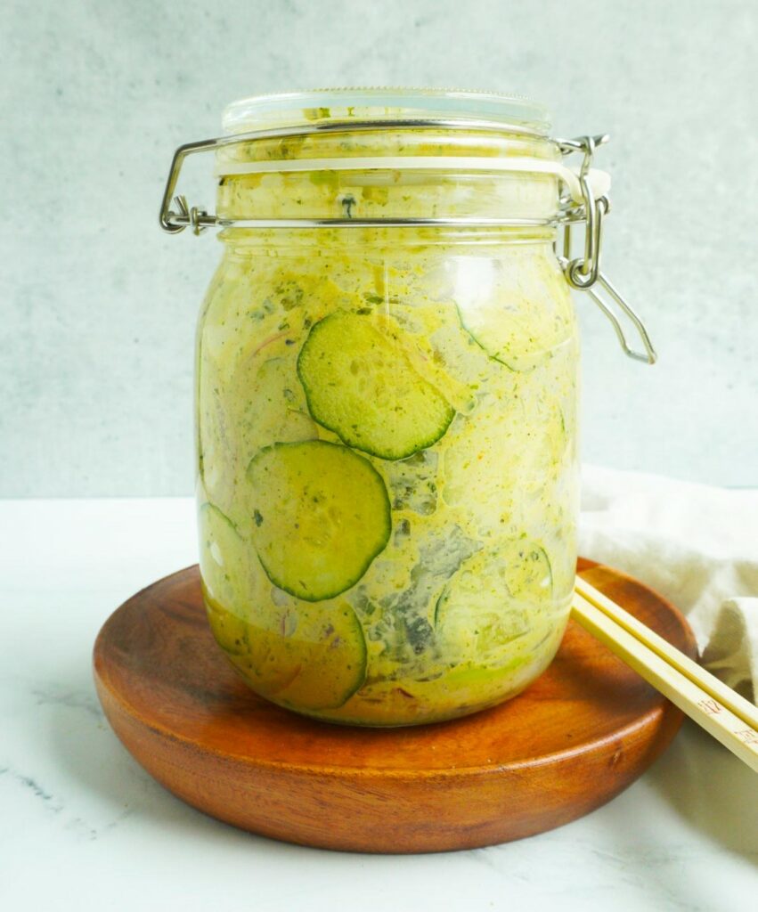 Jar Cucumber Salad