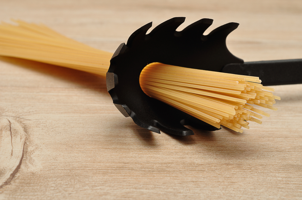 pasta in spoon